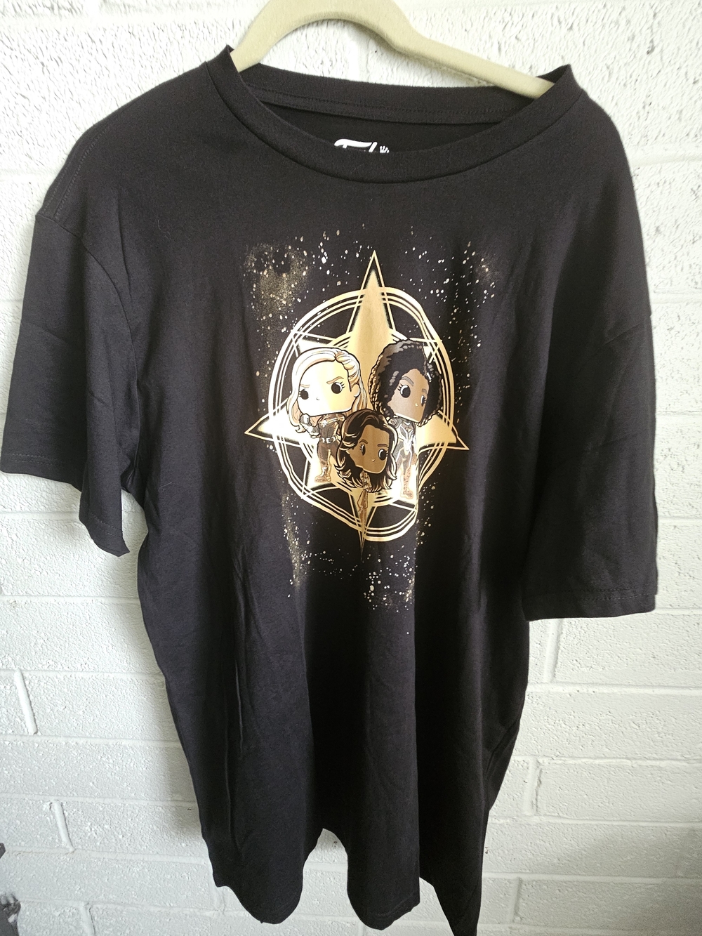 Funko Marvel Studios The Marvels T-Shirt Black XL Graphic Tee